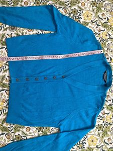 Women’s Blue Cardigan Sweater