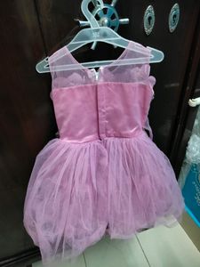 Beautiful Frock With Flowers. Work
