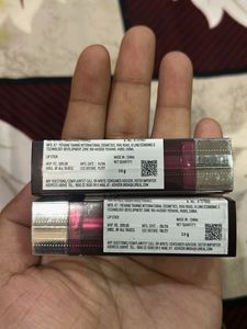 2 Maybelline Lipstick- Heated pink,Flaming Fuschia
