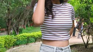 Striped Crop Top