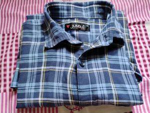 Jumble Blue Plaid Shirt