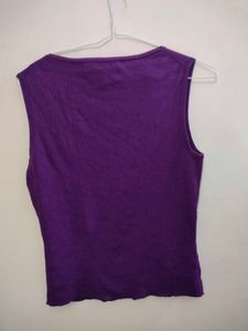 Purple Cardigan with Buttons (2 piece set)