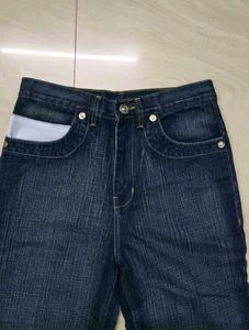 Dark Wash Denim Jeans Boot Cut