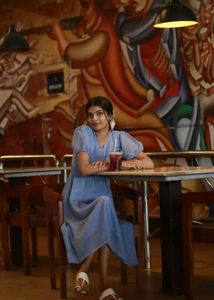 Elegant Blue Midi Dress