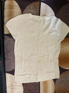 Beige Knit Top
