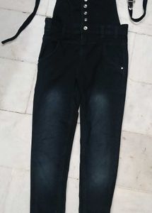 Black Denim overalls