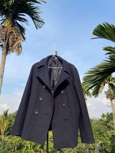 Classic Navy Blue Pea Coat