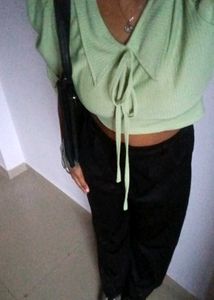 Lime Green Crop Top