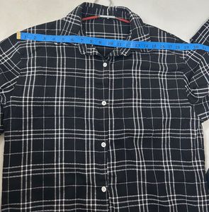 long black button up shirt