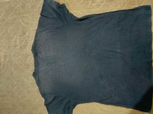 Navy Blue DISCOLOURED T SHIRT.