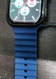 Smart Watch with Blue Band