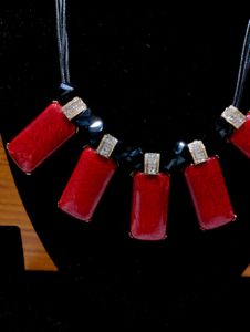 Red Statement Necklace