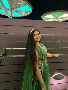 HEAVY SEQUENCE GHAGHRA CHOLI WITH BELT
