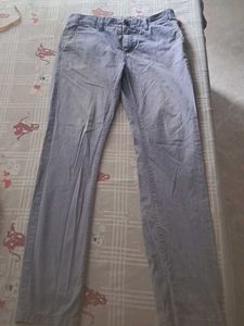 Denim Look Chinos /Trousers