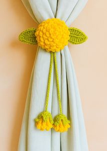 Handmade Crochet Flower Curtain Tieback