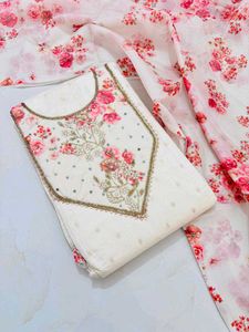 Floral Print Salwar Suit Material