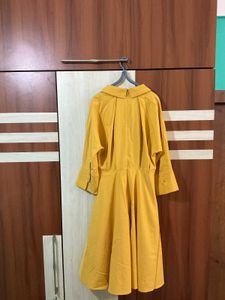 Chic Yellow Shirt Dress