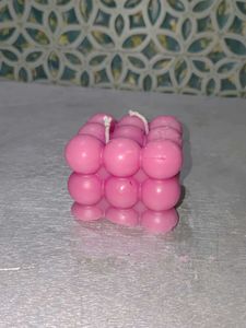 Homemade Bubble candle.