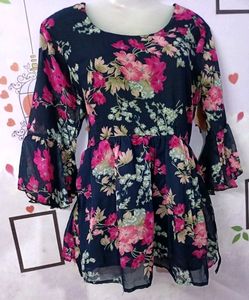 Price Drop Printed Top