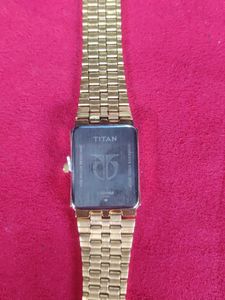 Gold Titan Watch