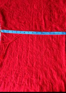 Red Chikankari Anarkali With Duppata