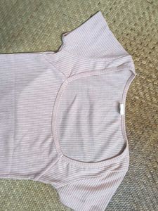 Ribbed Square Neck Top