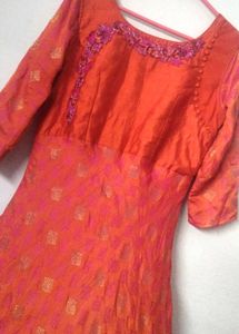 Elegant Orange Kurta〃ﾟ⁠3ﾟ⁠〃