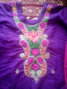 winter Embroidered Kurta Set