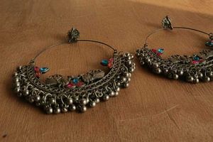 Hoop Jhumka Earrings