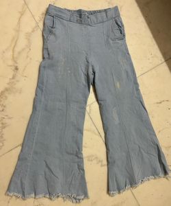 Flared Denim Pants