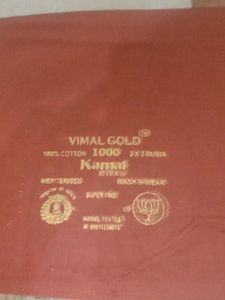 5 Pcs Vimal Gold Cotton Fabric - Blouse Unstitched