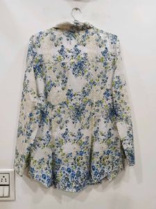 Floral Print Button-Down Shirt