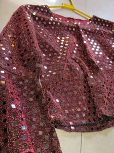 New Shimmering Crop Top