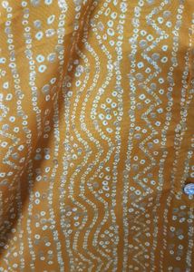Orange Printed Kurta