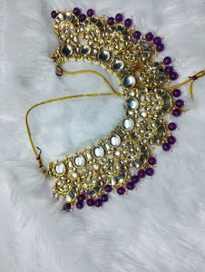 Heavy Set Without Earring With Purple 💜 Beats