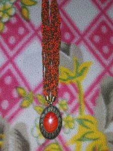 Beaded Stone Pendant Necklaces