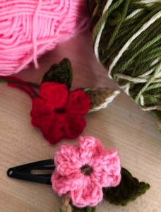 Crochet Flower Hair Accessories