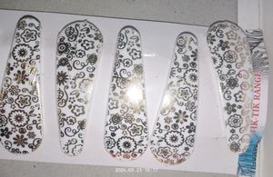 Beautiful Golden & White Hairclip Pair