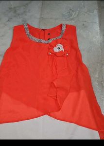 Girls Orange Dress
