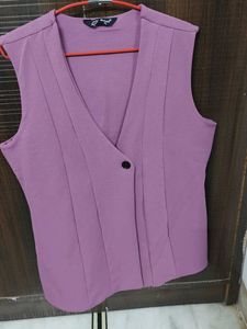 Chic Lavender Blazer With Trouser