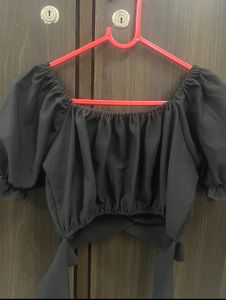 Black crop top