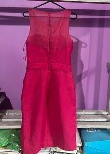 Pink Sheath Midi Dress