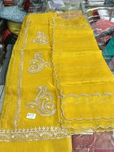 Yellow Embroidered Salwar Suit