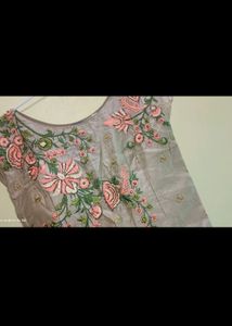 (Price Drop) New Ethnice Gown Beautiful Embroidery