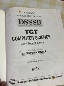 DSSSB TGT( computer)  EXAM BOOK