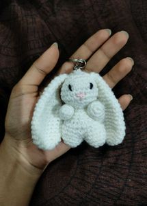 crochet Bunny Keychain