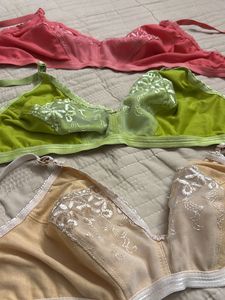 Tri Bra Combo 🩷💚🤎