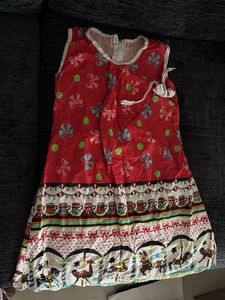 Cute Girls' Red Dress