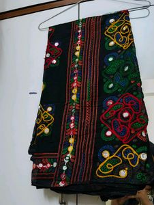Black Mirror Work Rajasthani Dupatta