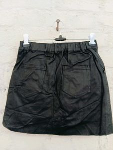 Zara Faux Leather Mini Skirt